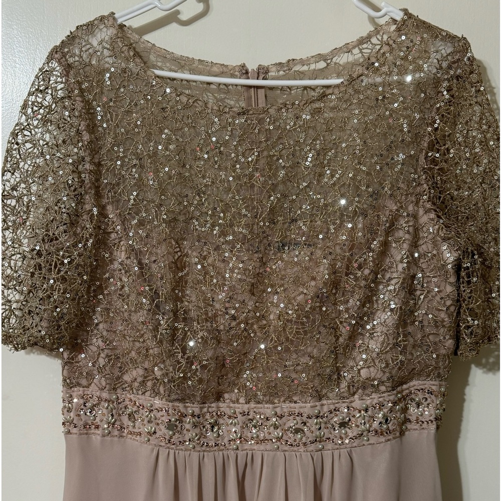 Decode 1.8 Womens Embellished Chiffon Evening Dress size 16